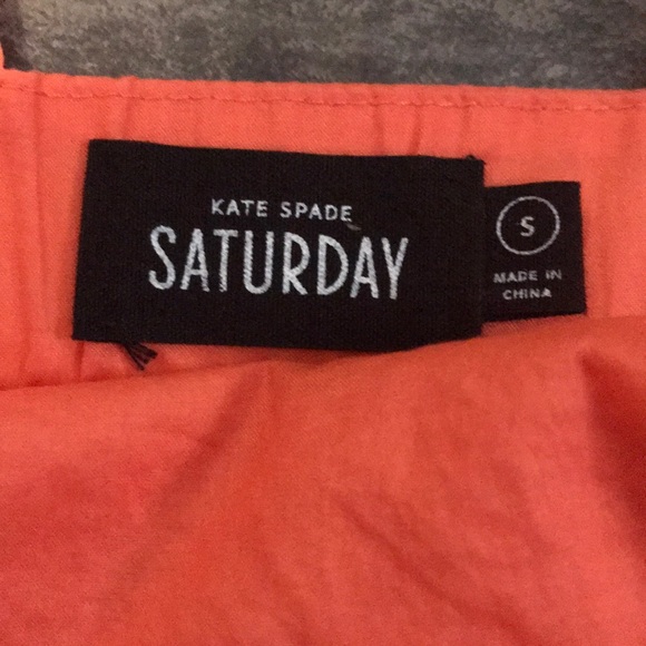 KATE SPADE SATURDAY CORAL DRESS W/BELT SIZE SMALL - Picture 2 of 3
